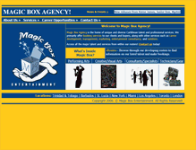 Tablet Screenshot of magicboxlive.com